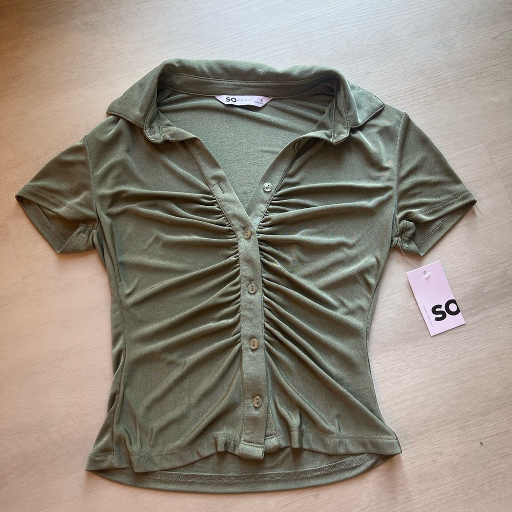 SO, Sage, Short Sleeve Shirt